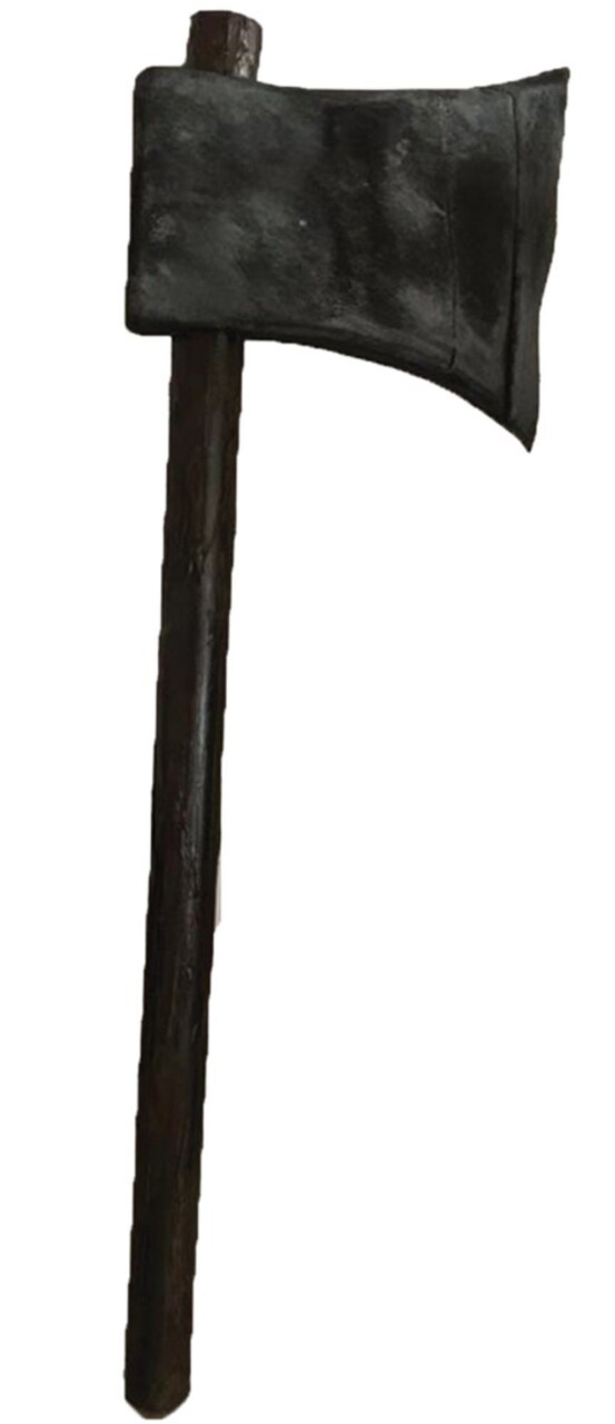 The Costume Center 20" Black Sculpted Realistic Axe Halloween Prop
